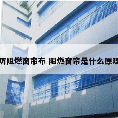 防阻燃窗帘布 阻燃窗帘是什么原理