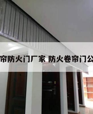 卷帘防火门厂家 防火卷帘门公司