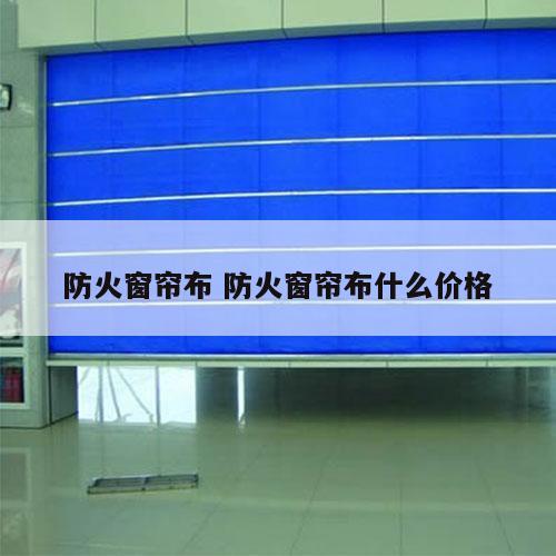 防火窗帘布 防火窗帘布什么价格