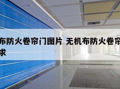 无机布防火卷帘门图片 无机布防火卷帘门制作要求