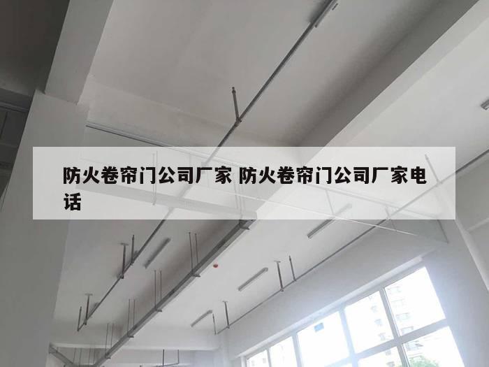 防火卷帘门公司厂家 防火卷帘门公司厂家电话