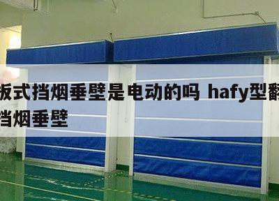 翻板式挡烟垂壁是电动的吗 hafy型翻板式挡烟垂壁