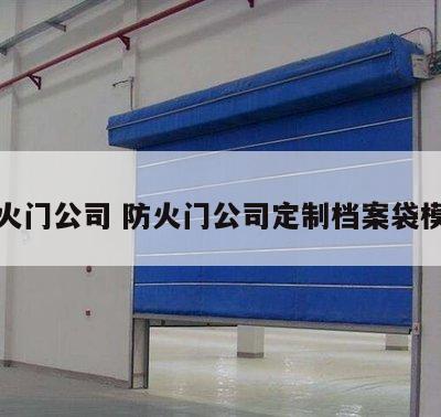 防火门公司 防火门公司定制档案袋模版