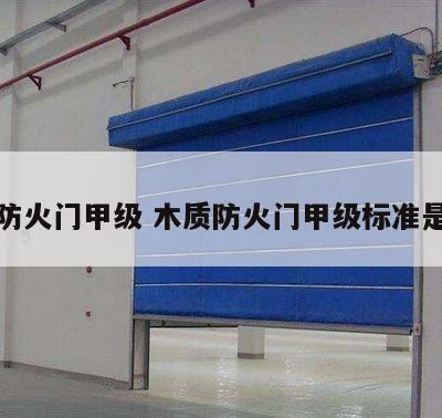 木质防火门甲级 木质防火门甲级标准是什么