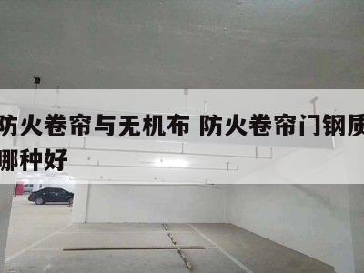 钢质防火卷帘与无机布 防火卷帘门钢质和无机布哪种好