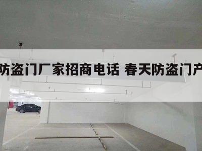 春天防盗门厂家招商电话 春天防盗门产地在哪里