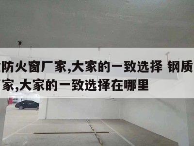 钢质防火窗厂家,大家的一致选择 钢质防火窗厂家,大家的一致选择在哪里