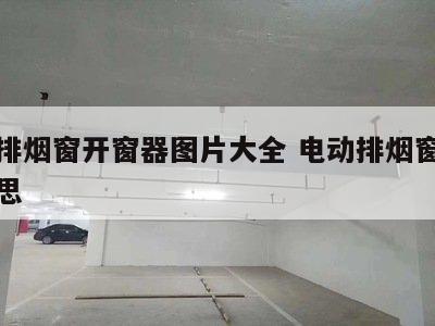 电动排烟窗开窗器图片大全 电动排烟窗是什么意思