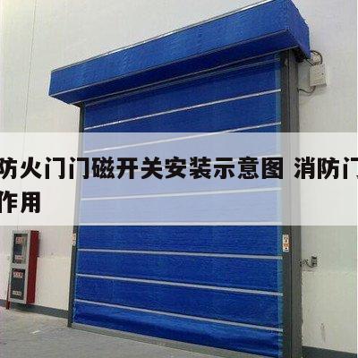 消防防火门门磁开关安装示意图 消防门磁起什么作用