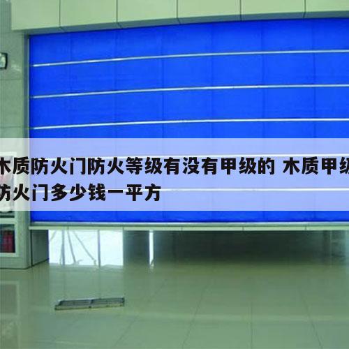 木质防火门防火等级有没有甲级的 木质甲级防火门多少钱一平方