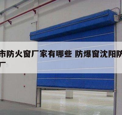 沈阳市防火窗厂家有哪些 防爆窗沈阳防火窗加工厂