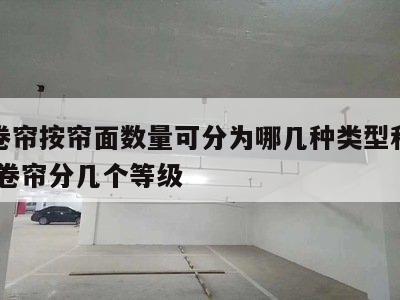 防火卷帘按帘面数量可分为哪几种类型和型号 防火卷帘分几个等级