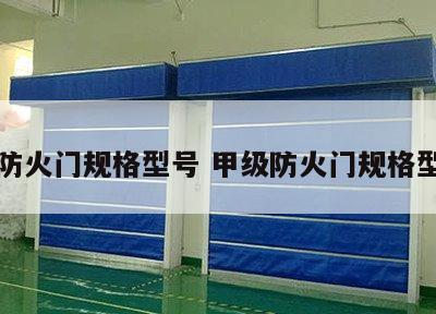 甲级防火门规格型号 甲级防火门规格型号表