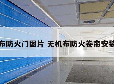 无机布防火门图片 无机布防火卷帘安装图集