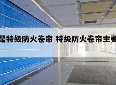 什么是特级防火卷帘 特级防火卷帘主要包括哪些