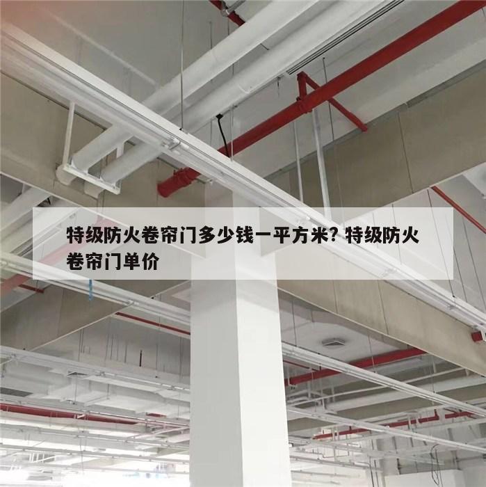 特级防火卷帘门多少钱一平方米? 特级防火卷帘门单价