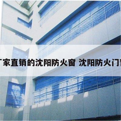 厂家直销的沈阳防火窗 沈阳防火门窗